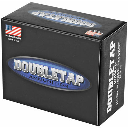 DoubleTap Ammunition Bonded Defense 9mm +P 115 Grain Hollow Point Ammo (20 Rounds per Box)