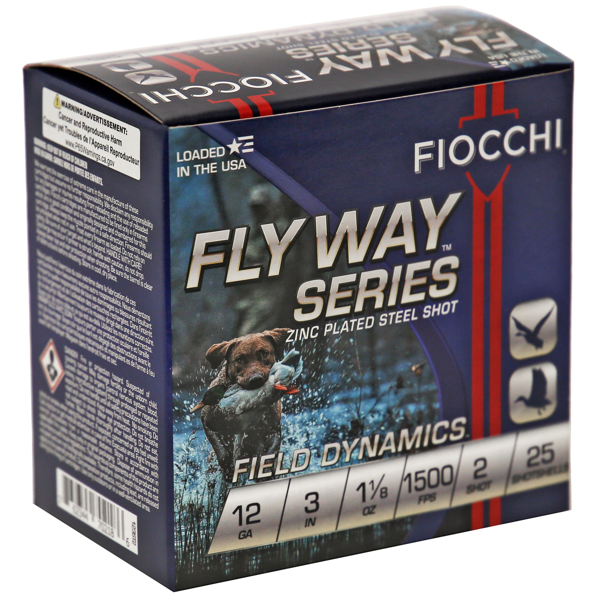 Fiocchi Ammunition Flyway Steel 12 Gauge #2 Shotshells * 25 Rounds per Box, 250 per Case