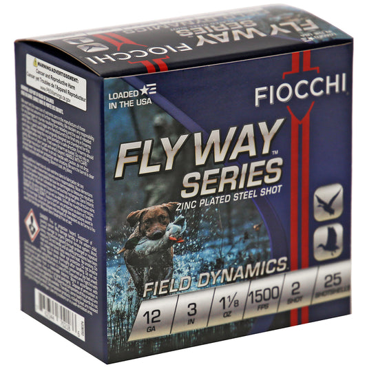 Fiocchi Ammunition Flyway Steel 12 Gauge #2 Shotshells * 25 Rounds per Box, 250 per Case