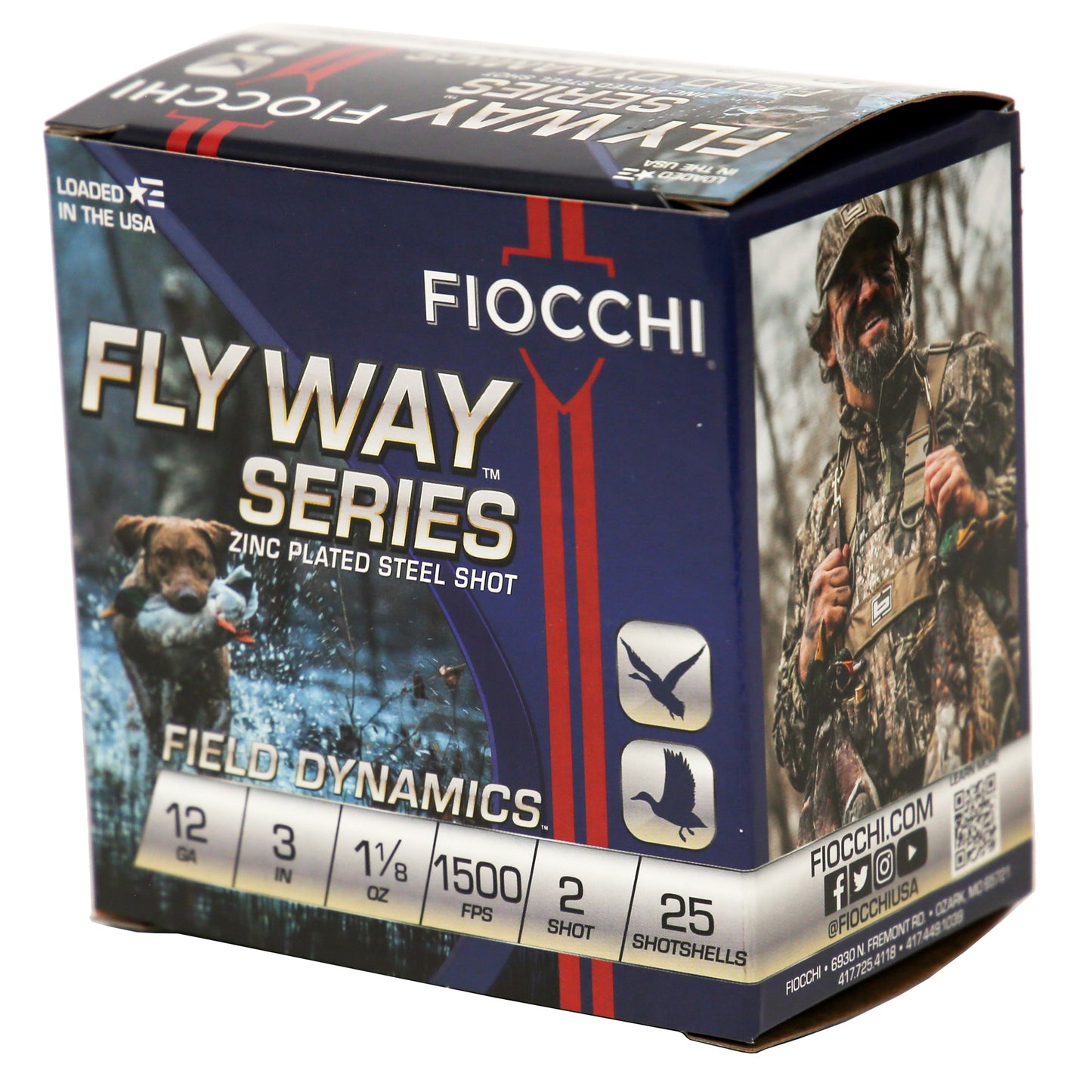 Fiocchi Ammunition Flyway Steel 12 Gauge #2 Shotshells * 25 Rounds per Box, 250 per Case