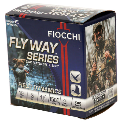 Fiocchi Ammunition Flyway Steel 12 Gauge #2 Shotshells * 25 Rounds per Box, 250 per Case