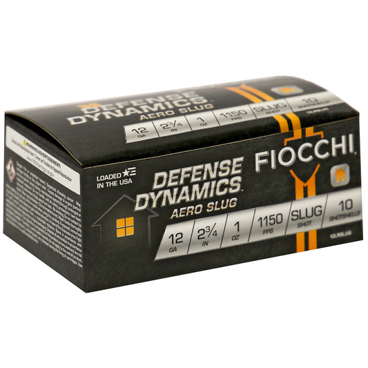 Fiocchi Ammunition 12 Gauge Aero Slug * Reliable 2.75 Inch Slugs for Personal Defense and Hunting