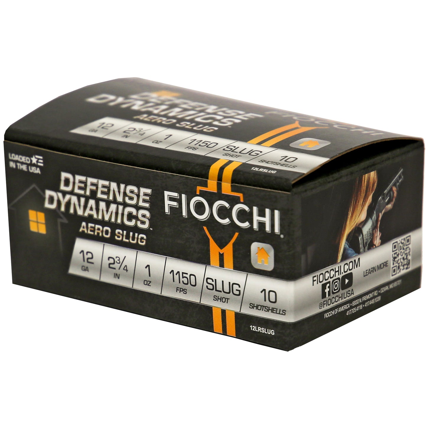 Fiocchi Ammunition 12 Gauge Aero Slug * Reliable 2.75 Inch Slugs for Personal Defense and Hunting