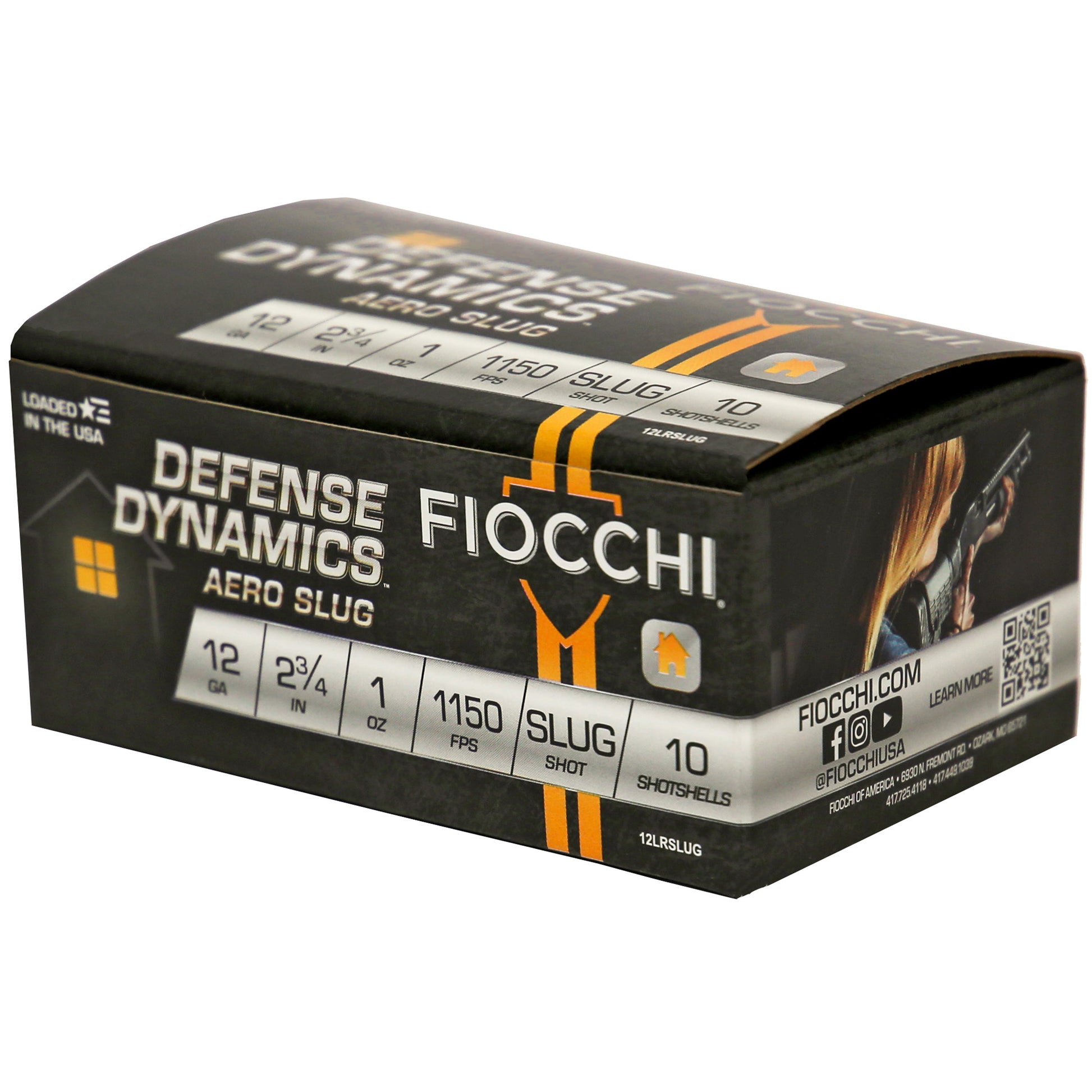 Fiocchi Ammunition 12 Gauge Aero Slug * Reliable 2.75 Inch Slugs for Personal Defense and Hunting