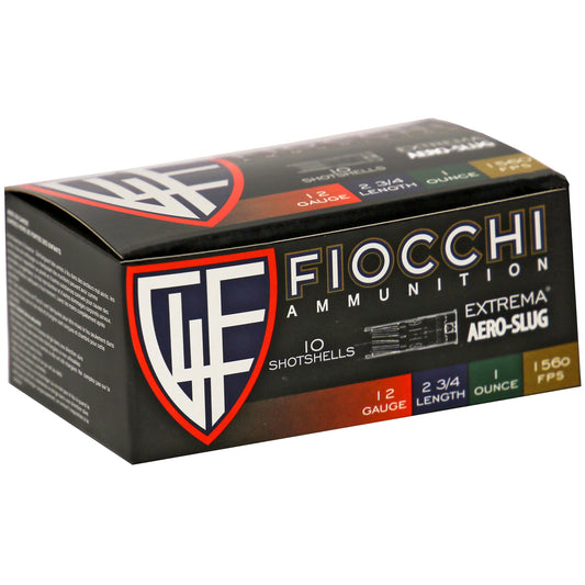 Fiocchi Ammunition 12 Gauge Aero Slug HV * Reliable Defensive Slug for Home and Personal Safety