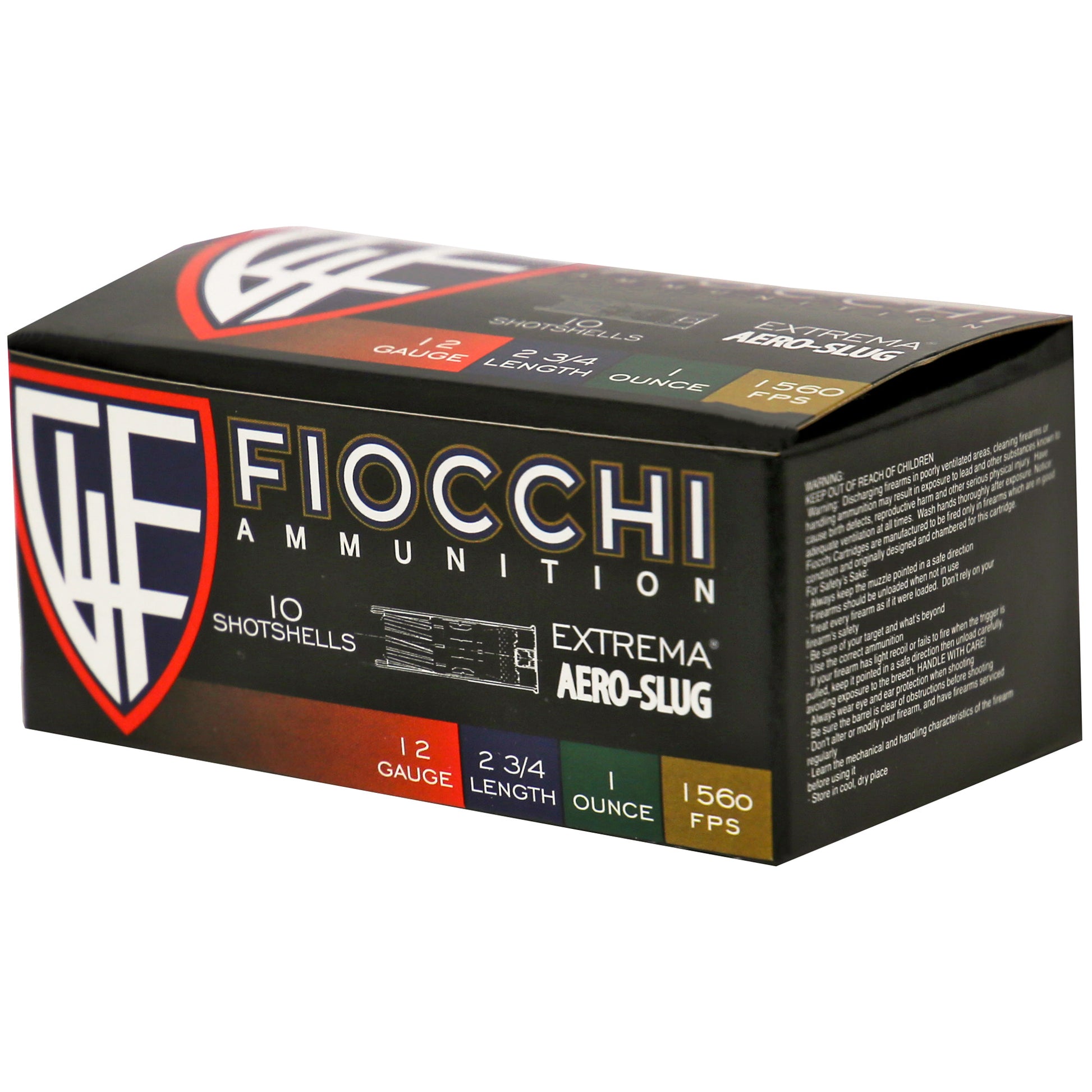 Fiocchi Ammunition 12 Gauge Aero Slug HV * Reliable Defensive Slug for Home and Personal Safety