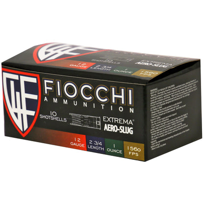 Fiocchi Ammunition 12 Gauge Aero Slug HV * Reliable Defensive Slug for Home and Personal Safety