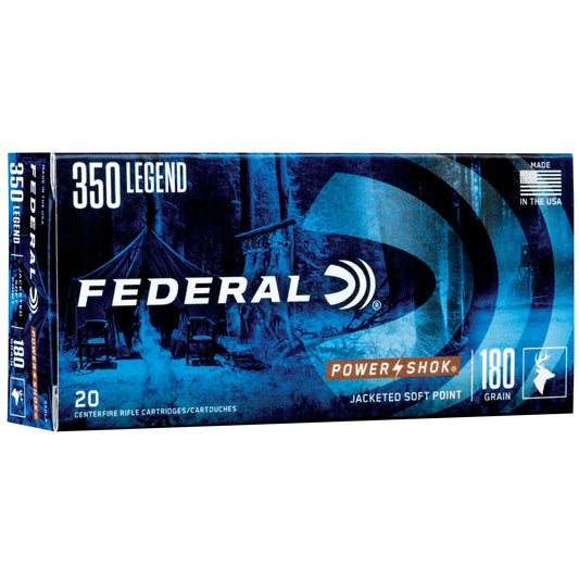 Federal PowerShok .350 Legend 180 Grain Soft Point Rifle Ammunition - 20 Rounds per Box
