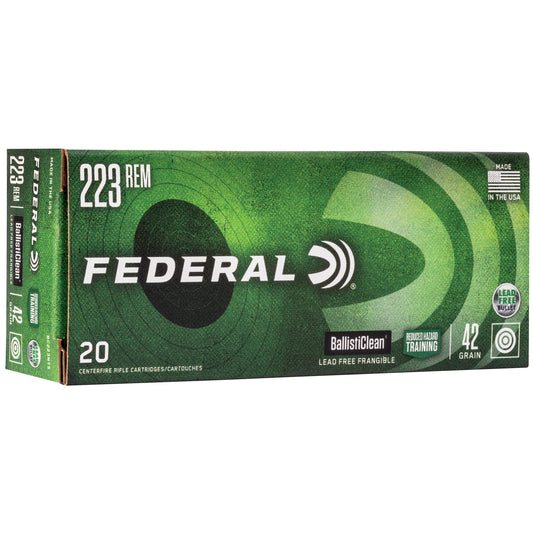 Federal Ballisticlean 223 Remington Frangible Ammunition - 42 Grain, Box of 20