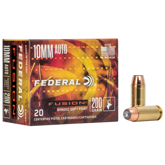 Federal Fusion 10mm 200 Grain Soft Point Ammunition - FEF10FS1
