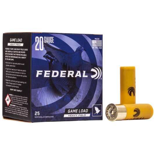 Federal GameShok 20 Gauge 2.75-Inch #7.5 Lead Shot Shells * Reliable Upland Game Loads