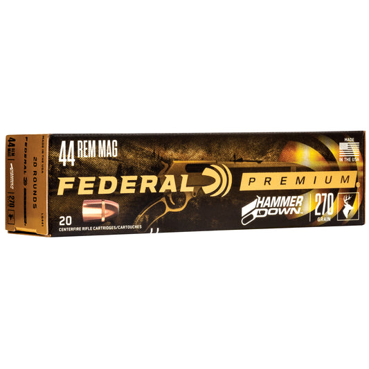 Federal Premium HammerDown .44 Magnum 270-Grain Soft Point Ammunition - 20 Rounds
