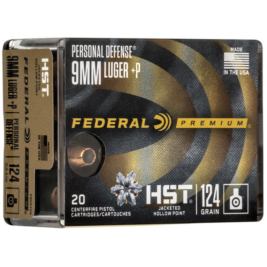 Federal Premium 9mm HST 124-Grain Hollow Point Ammunition * Reliable Self-Defense Round