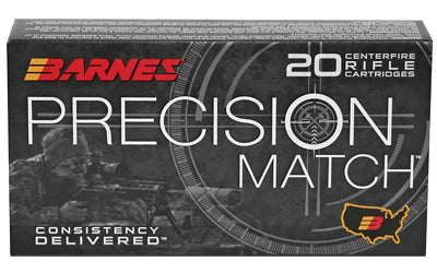 Barnes Precision Match 6.5 PRC 145-Grain Open Tip Match Ammunition * Long Range Accuracy for Elite Shooters