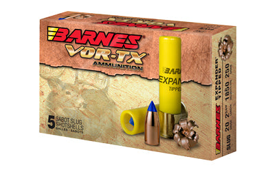 Barnes VOR-TX 20 Gauge Slug Ammunition * Precision 250-Grain Load for Deer Hunting