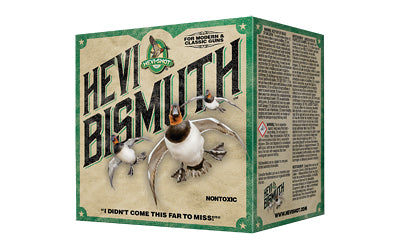 HEVI-Shot HEVI-Bismuth 12 Gauge 3-Inch #2 Waterfowl Shot - 1 3/8 oz, 25 Rounds per Box