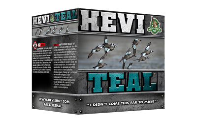 HEVI-Shot HEVI-Teal 12 Gauge 3-Inch #6 Shot * High-Velocity Waterfowl Load with 1? Ounce of Shot, 25 Rounds per Box