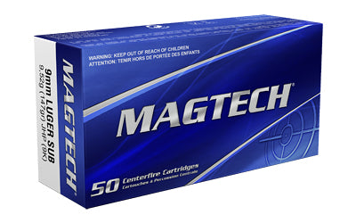 Magtech 9mm 147-Grain Subsonic Jacketed Hollow Point Ammunition * Sport Shooting Series