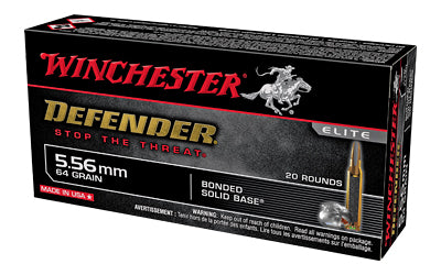 Winchester Ammunition Defender 5.56mm 64-Grain Pointed Soft Point Ammunition (20 Rounds)