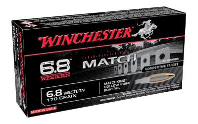 Winchester Ammunition Match 6.8 Western Hollow Point Bullet * 170 Grain, 20 Rounds per Box