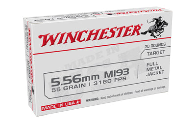Winchester Ammunition M193 5.56 NATO 55 Grain Full Metal Jacket * 20 Rounds Per Box