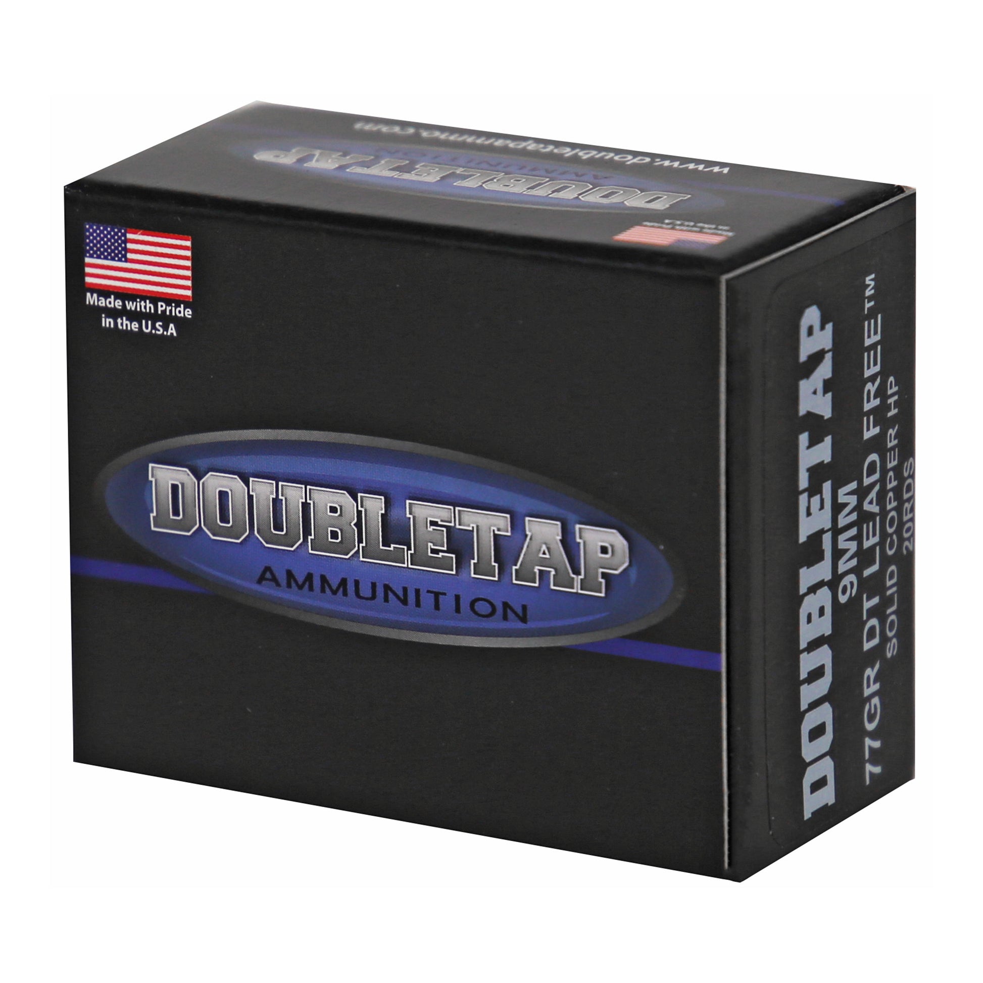 DoubleTap Ammunition 9mm 77 Grain Copper Lead-Free Hollow Point * Ideal for Home Defense and Concealed Carry