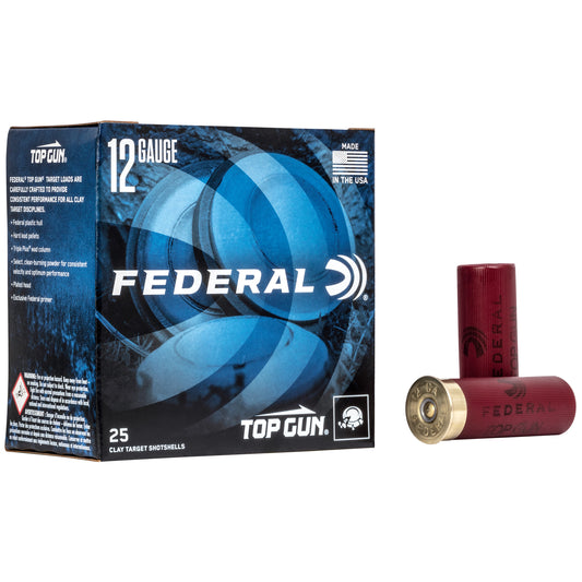 Federal Top Gun 12 Gauge 2.75-Inch #7.5 Lead Shots - 25 Rounds per Box