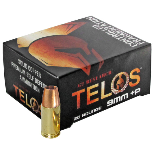 G2 Research Telos 9mm +P 92-Grain Copper Projectiles - Lead-Free, Pack of 20