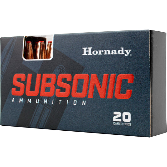 Hornady Subsonic Ammunition for 450 Bushmaster - 395 Grain Sub-X, 20 Rounds Per Box