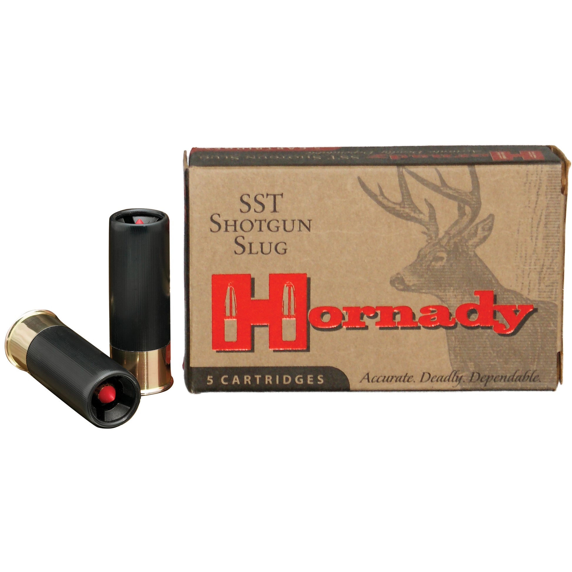 Hornady SST 12 Gauge 2.75-Inch Sabot Slugs - 300 Grain, Pack of 5