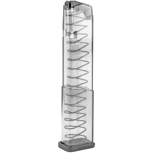 Elite Tactical Systems Group ETS Magazine for Glock 43X 9mm * 19 Round Capacity, Clear Polymer