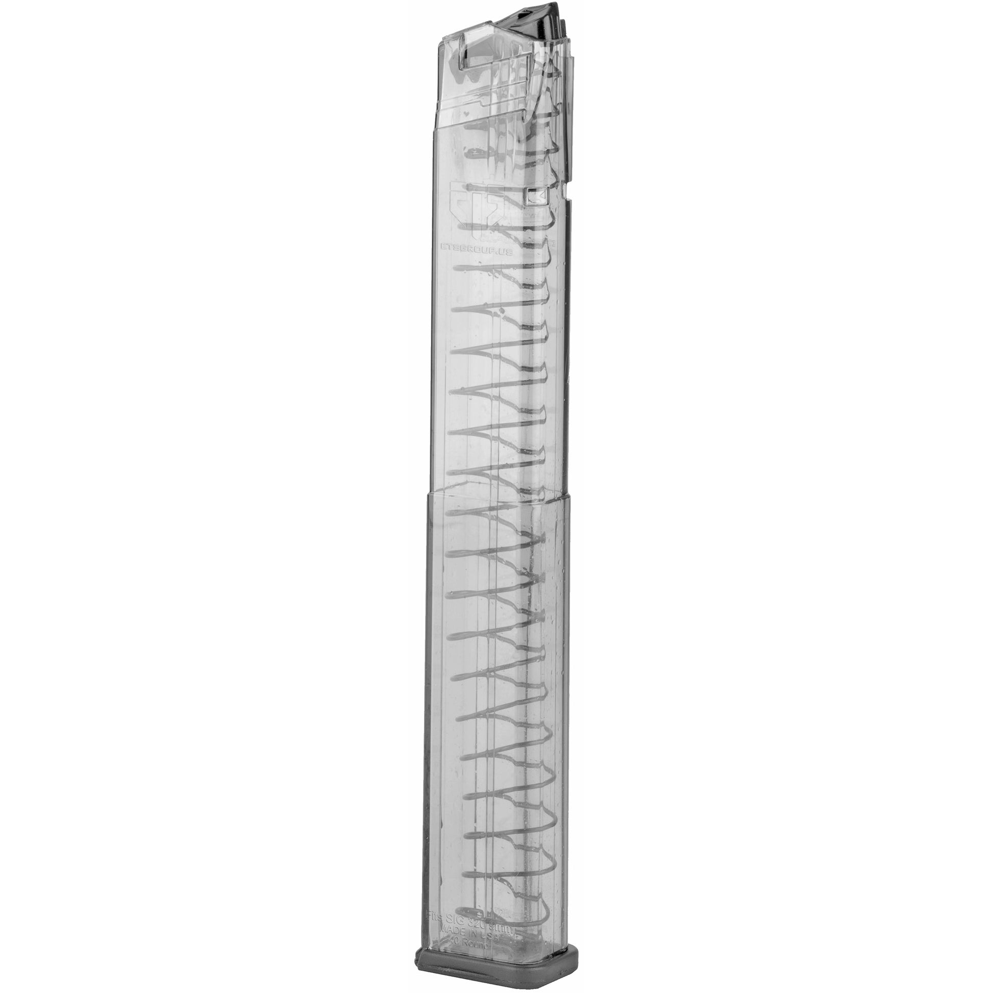 Elite Tactical Systems Group ETS Magazine for SIG P320 9mm, 40 Round Capacity, Clear