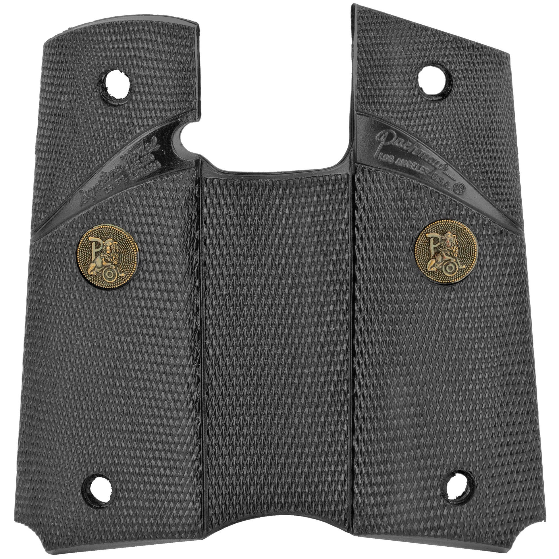 Pachmayr PK02921 Signature Grips for 1911 Pistols - Black Rubber Full Wrap-Around Design