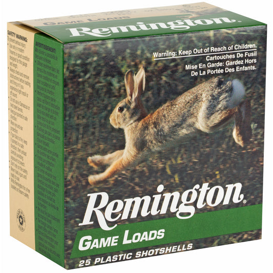 Remington Game Load 12 Gauge Shotshell - 1 oz #6, 3 1/4 Dram, 25 Rounds