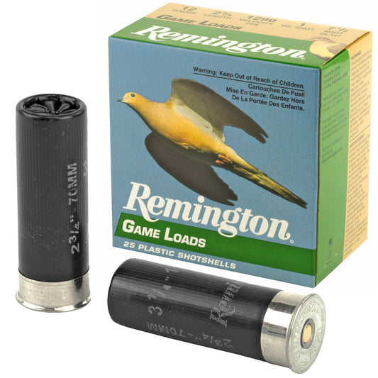 Remington Game Load 12 Gauge Shotshell * 1 oz. #7.5, 3 1/4 Dram, 25 Rounds