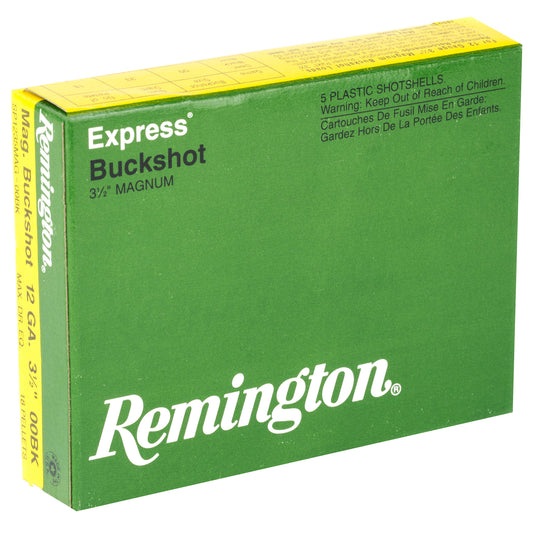Remington Express Mag 12 Gauge 3.5-Inch 00 Buckshot * High-Performance Deer Hunting Load