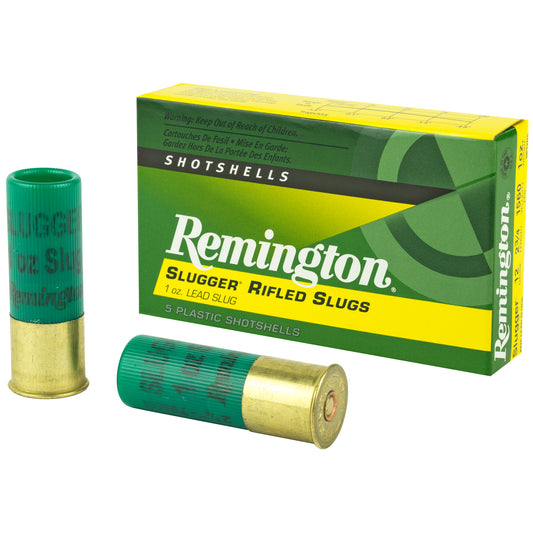 Remington Slugger 12-Gauge Rifled Slug - 1 oz, 25% More Accurate with 1760 fps Muzzle Velocity