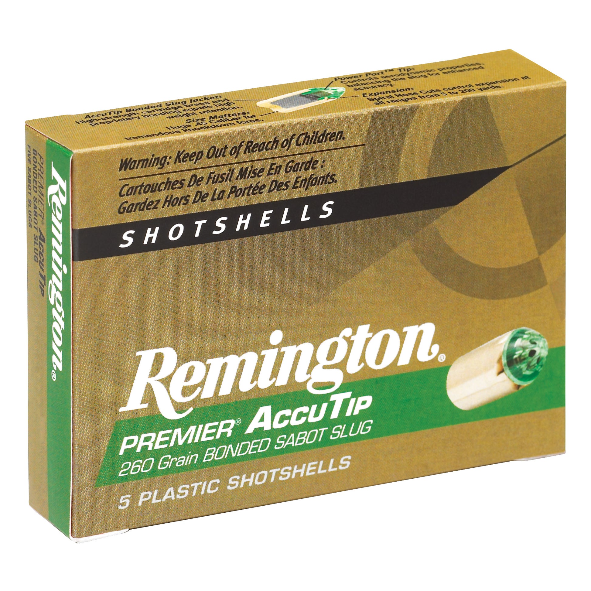 Remington AccuTip 20 Gauge 3-Inch 260-Grain Sabot Slug * Precision Hunting Ammo