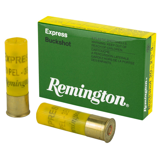 Remington Express 20 Gauge 2.75-Inch 3 Buckshot Shotgun Shells (5 per Box, 250 per Case)