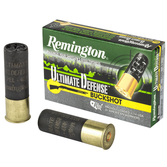 Remington Ultimate Defense 12-Gauge 00 Buckshot Shotshells * 5 Rounds per Box