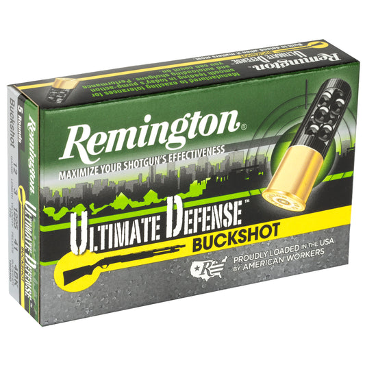 Remington Ultimate Defense 12-Gauge 00 Buckshot Shotshells * 5 Rounds per Box