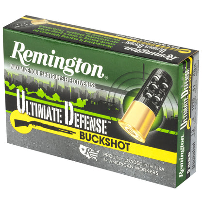 Remington Ultimate Defense 12-Gauge 00 Buckshot Shotshells * 5 Rounds per Box