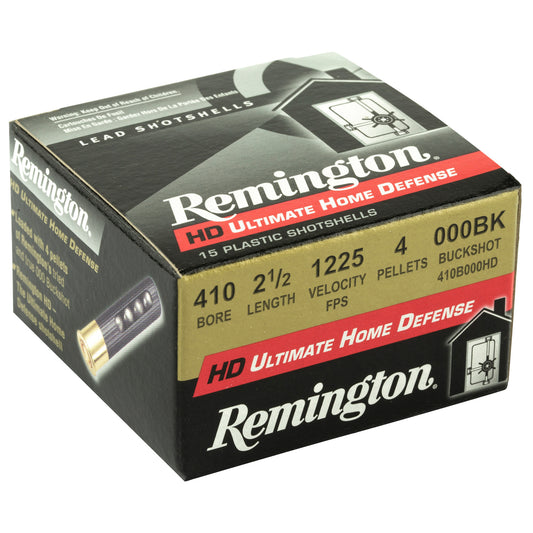 Remington Ultimate Home Defense 410 Gauge 2.5-inch 000 Buckshot * Reliable Firepower for Close-Range Security