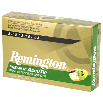 Remington AccuTip Sabot Slug for 12 Gauge * 385 Grain, 5 Pack