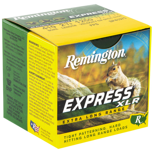 Remington Express Long Range .410 Bore Shotgun Ammunition - 1/2 oz Lead, #7.5, 25 Rounds per Box