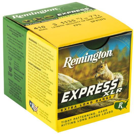Remington Express Long Range .410 Bore Shotgun Ammunition - 11/16 oz Lead, Max Dram, 25 Rounds