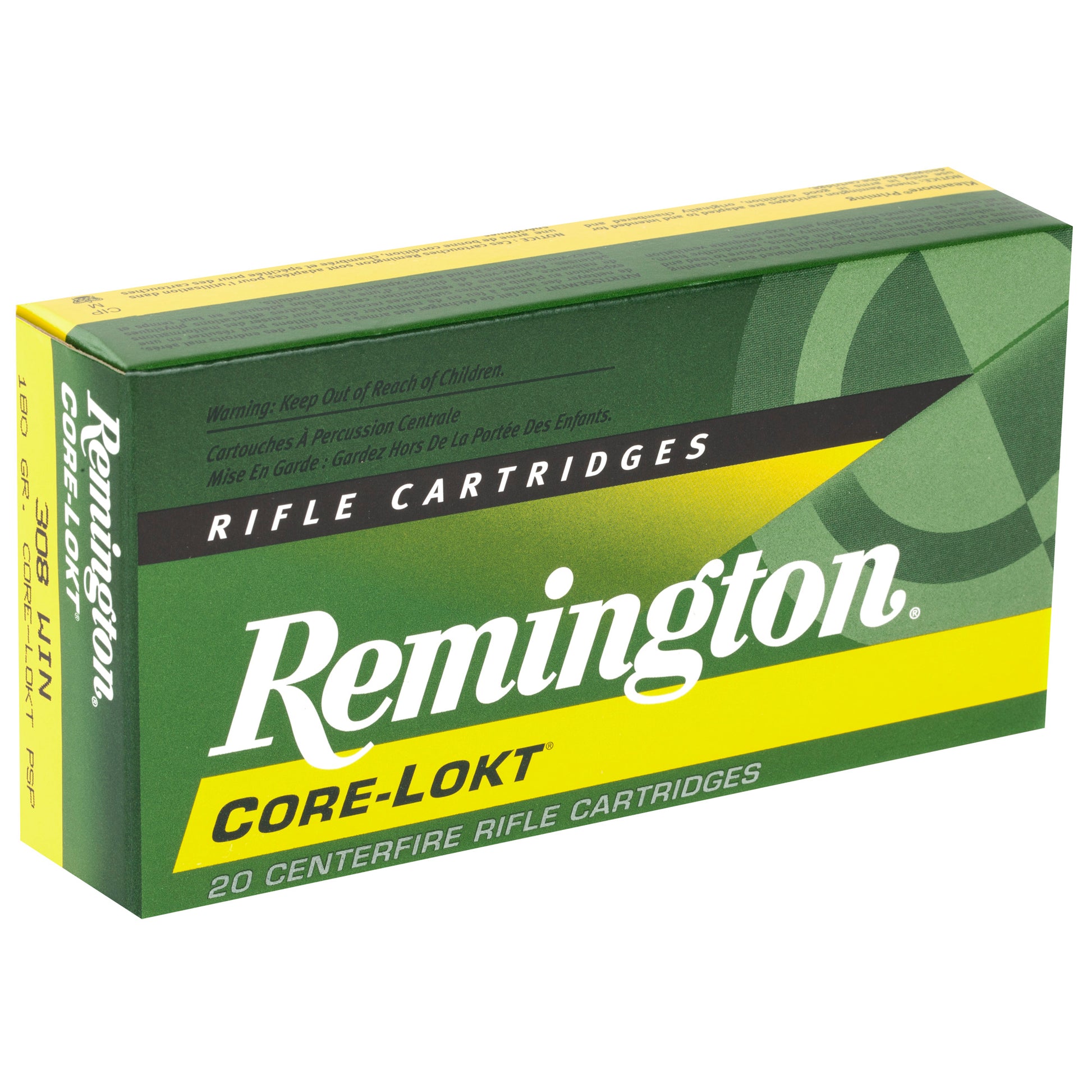 Remington Core-Lokt 308 Winchester 180-Grain Pointed Soft Point Ammunition (20 Rounds per Box)
