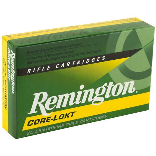 Remington Core-Lokt 25-06 Remington 120 Grain Pointed Soft Point Ammunition - 20 Rounds