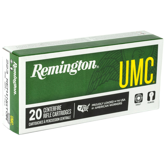 Remington UMC .223 Remington 55 Grain Full Metal Jacket Rifle Ammunition - 20 Rounds