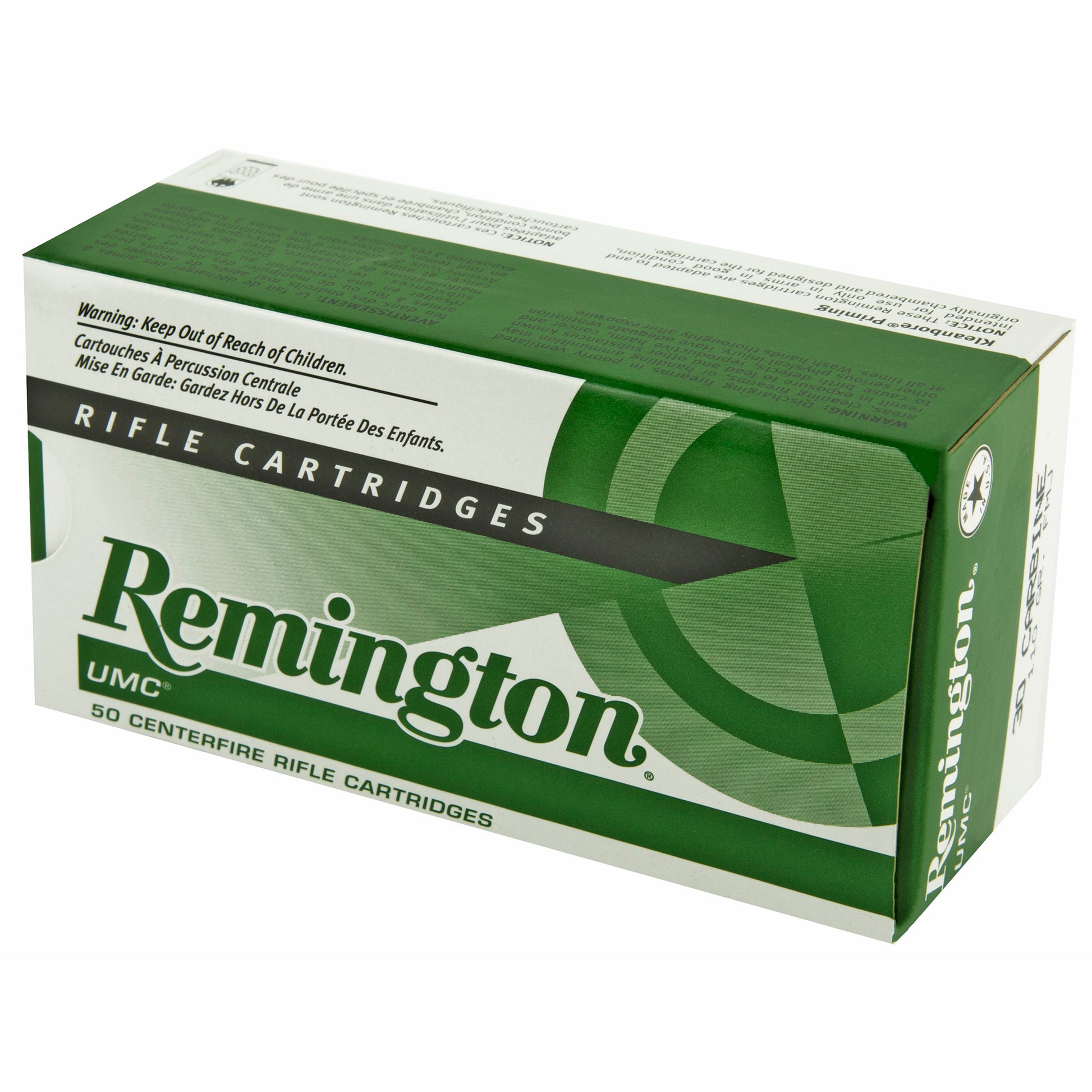 Remington UMC 30 Carbine 110-Grain Full Metal Jacket Ammunition - Pack of 50 Rounds